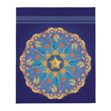 Load image into Gallery viewer, Carousel Seahorse Mandala - Throw Blanket