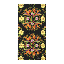 Load image into Gallery viewer, Tropical Flower Mandala by David K. Griffin - Beach Towel - dkgriffinart