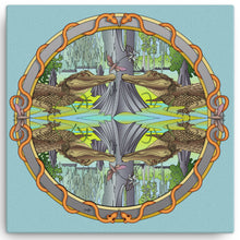 Load image into Gallery viewer, Swamp 'Gator Mandala by David K.Griffin - Canvas Print - dkgriffinart