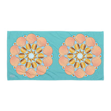 Load image into Gallery viewer, Seashell Mandala by David K. Griffin - Beach Towel - dkgriffinart