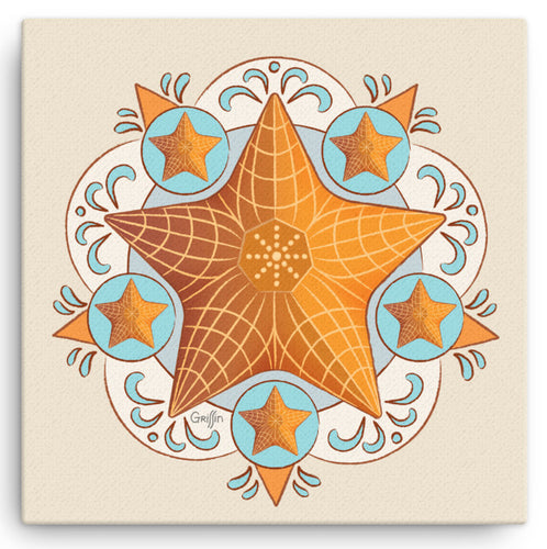 Starfish Mandala by David K.Griffin - Canvas Print - dkgriffinart