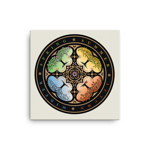 Seasons Mandala Print on Canvas