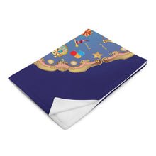 Load image into Gallery viewer, Carousel Seahorse Mandala - Throw Blanket
