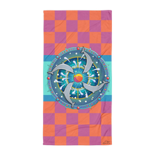 Load image into Gallery viewer, Dolphin Spin Mandala by David K. Griffin - Beach Towel - dkgriffinart