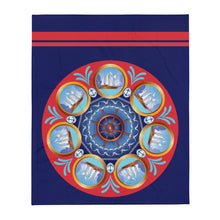 Load image into Gallery viewer, Mariner&#39;s  Mandala - Throw Blanket