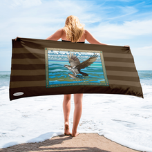 Load image into Gallery viewer, Osprey Fishing by David K. Griffin - Beach Towel - dkgriffinart