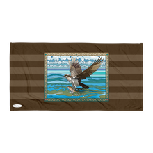 Load image into Gallery viewer, Osprey Fishing by David K. Griffin - Beach Towel - dkgriffinart