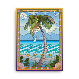 Palm Tree Paradise - Canvas Print - dkgriffinart