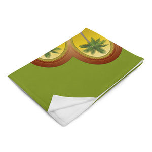 Palm Tree Mandala - Throw Blanket