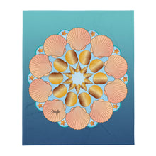 Load image into Gallery viewer, Seashell Mandala - Throw Blanket
