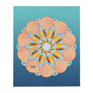 Seashell Mandala - Throw Blanket