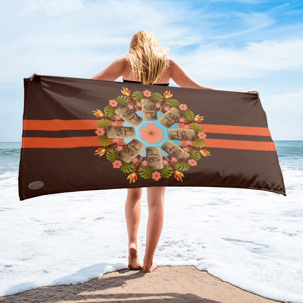 Tiki Mandala - Beach Towel