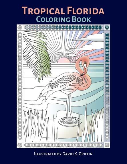 Tropical Florida Coloring eBook - dkgriffinart