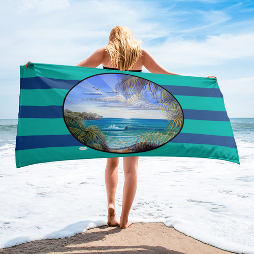 Wild Tropics by David K. Griffin - Beach Towel - dkgriffinart