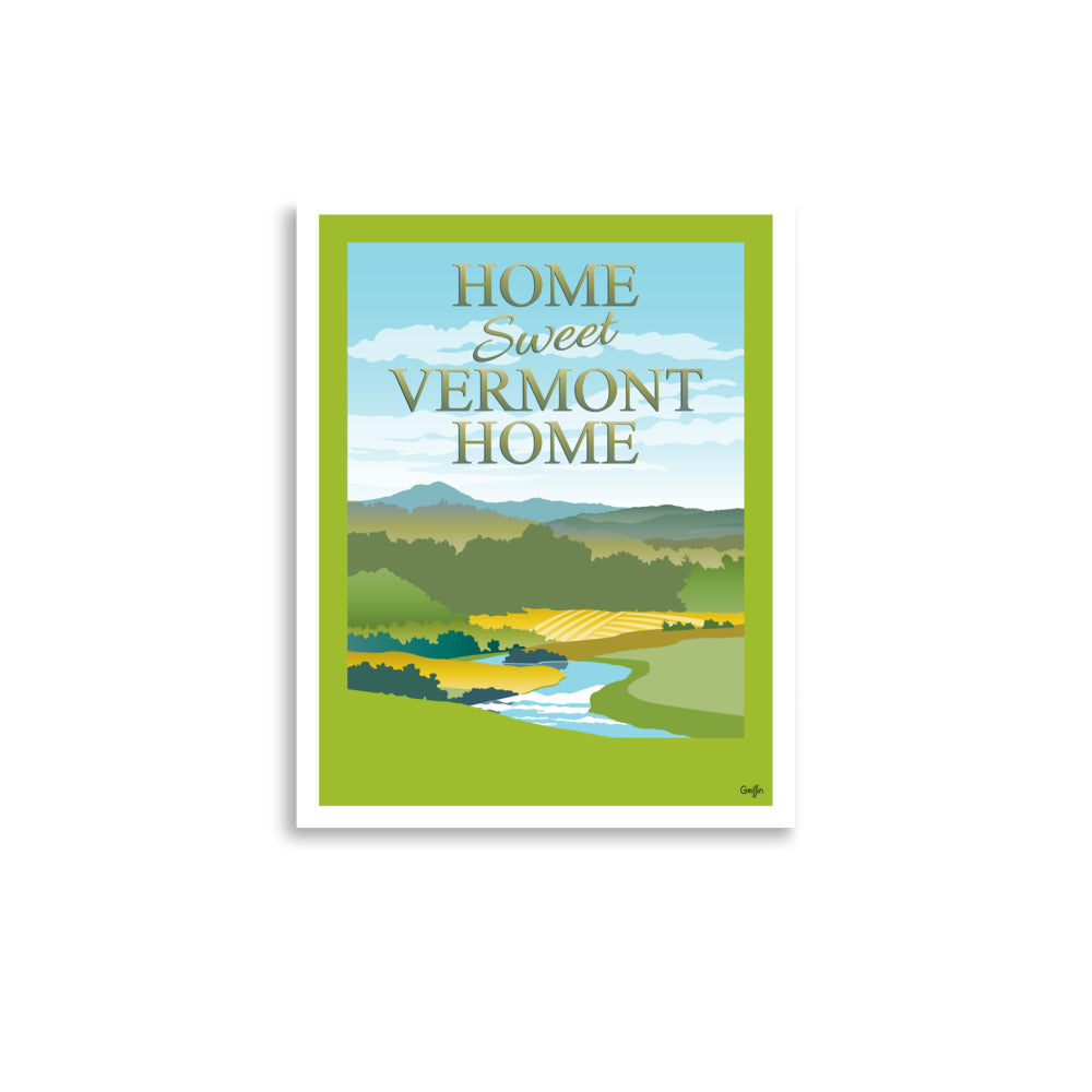 Home Sweet Vermont Home Print
